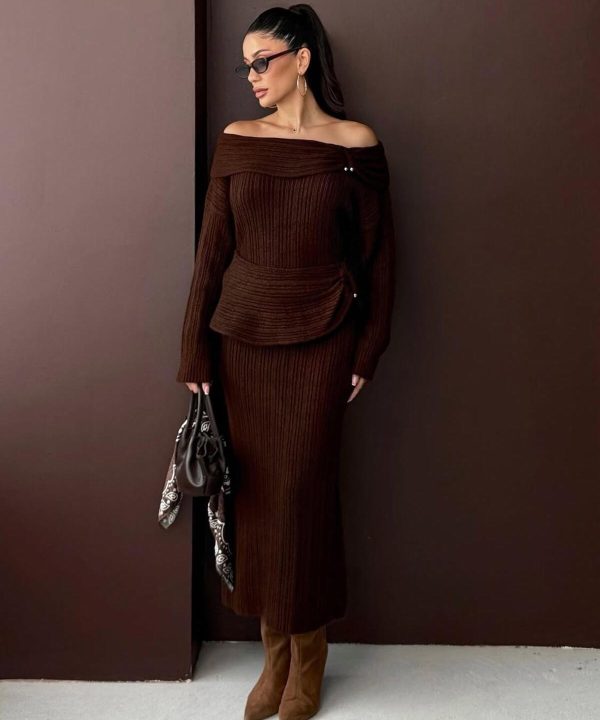 Straplez Triko Takım – İki Parça