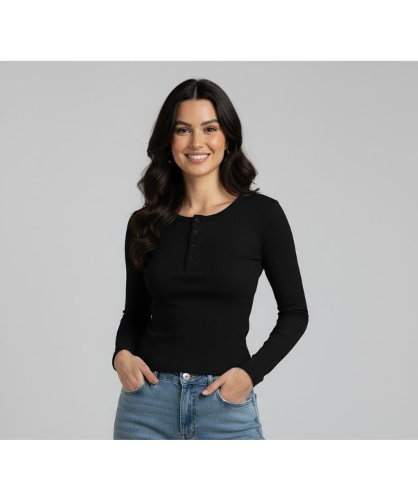 Kadın Düz Kesim Denim Body