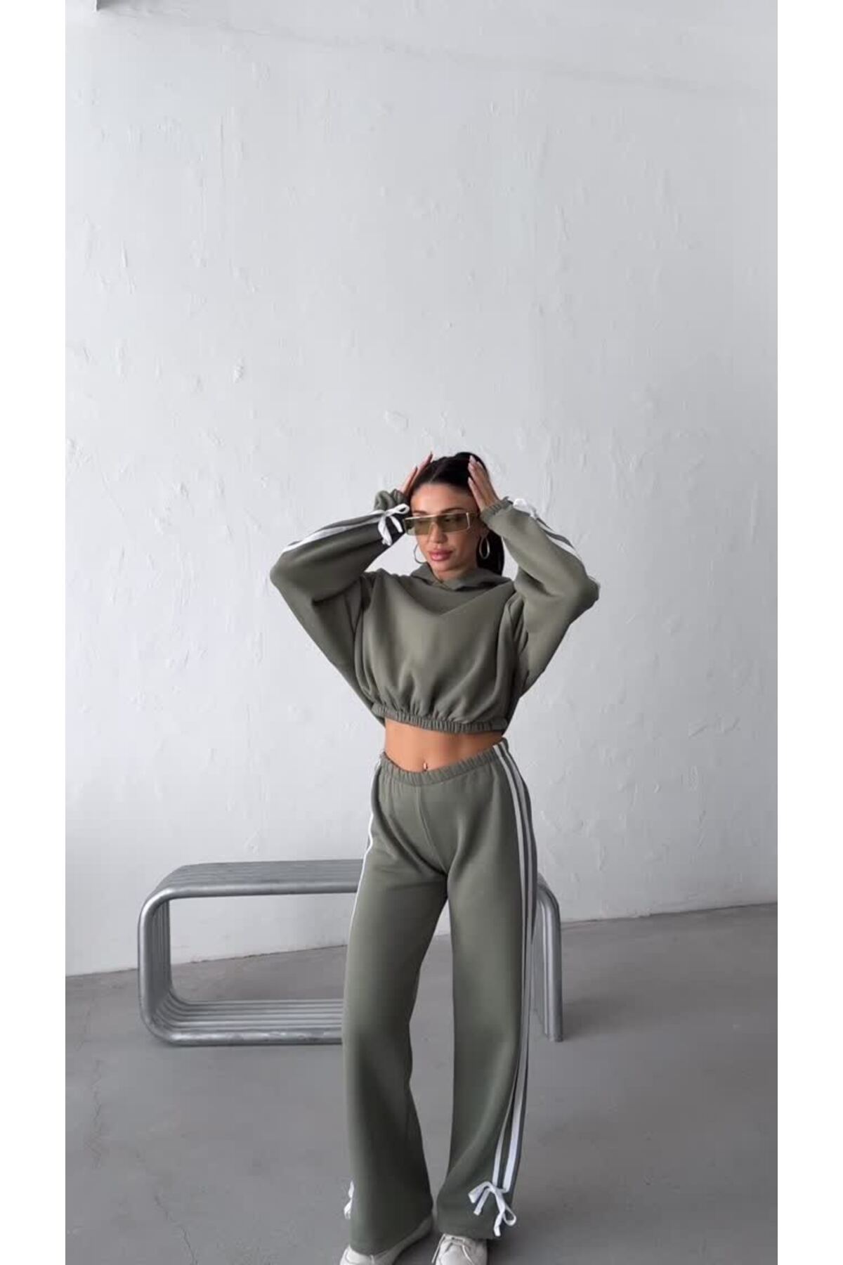 Kadın 2’li Oversize Eşofman Takım - Görsel 3