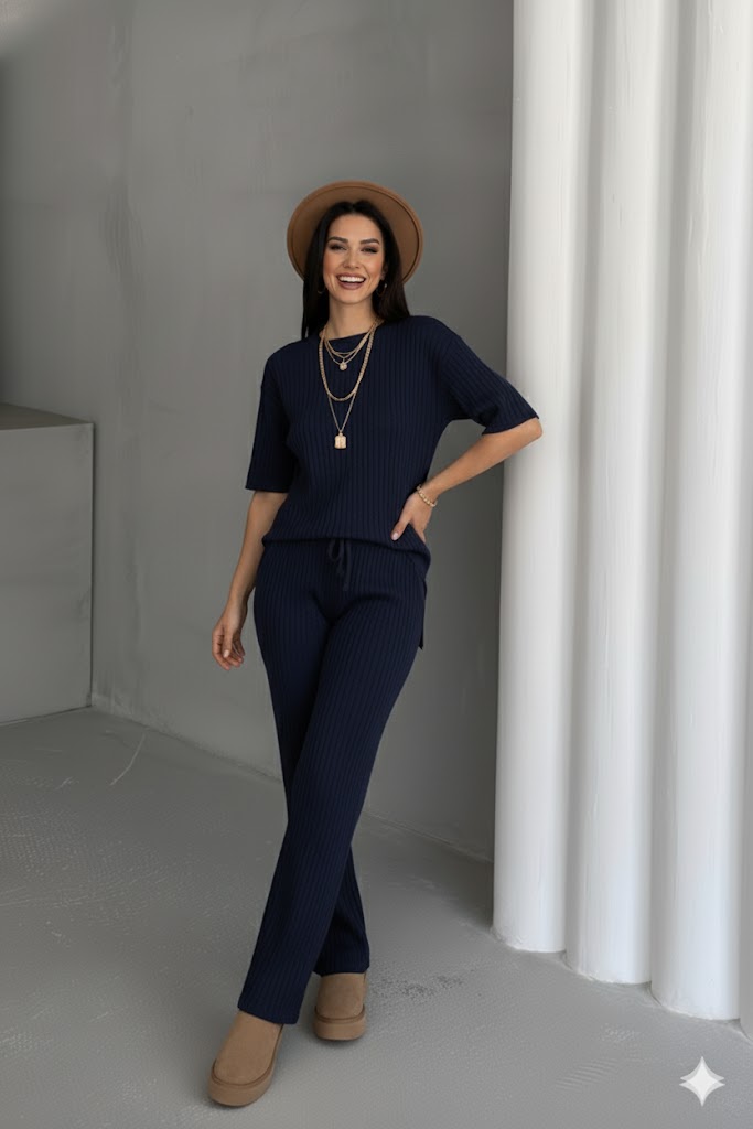 Yuvarlak Yaka Triko Takım - Görsel 5