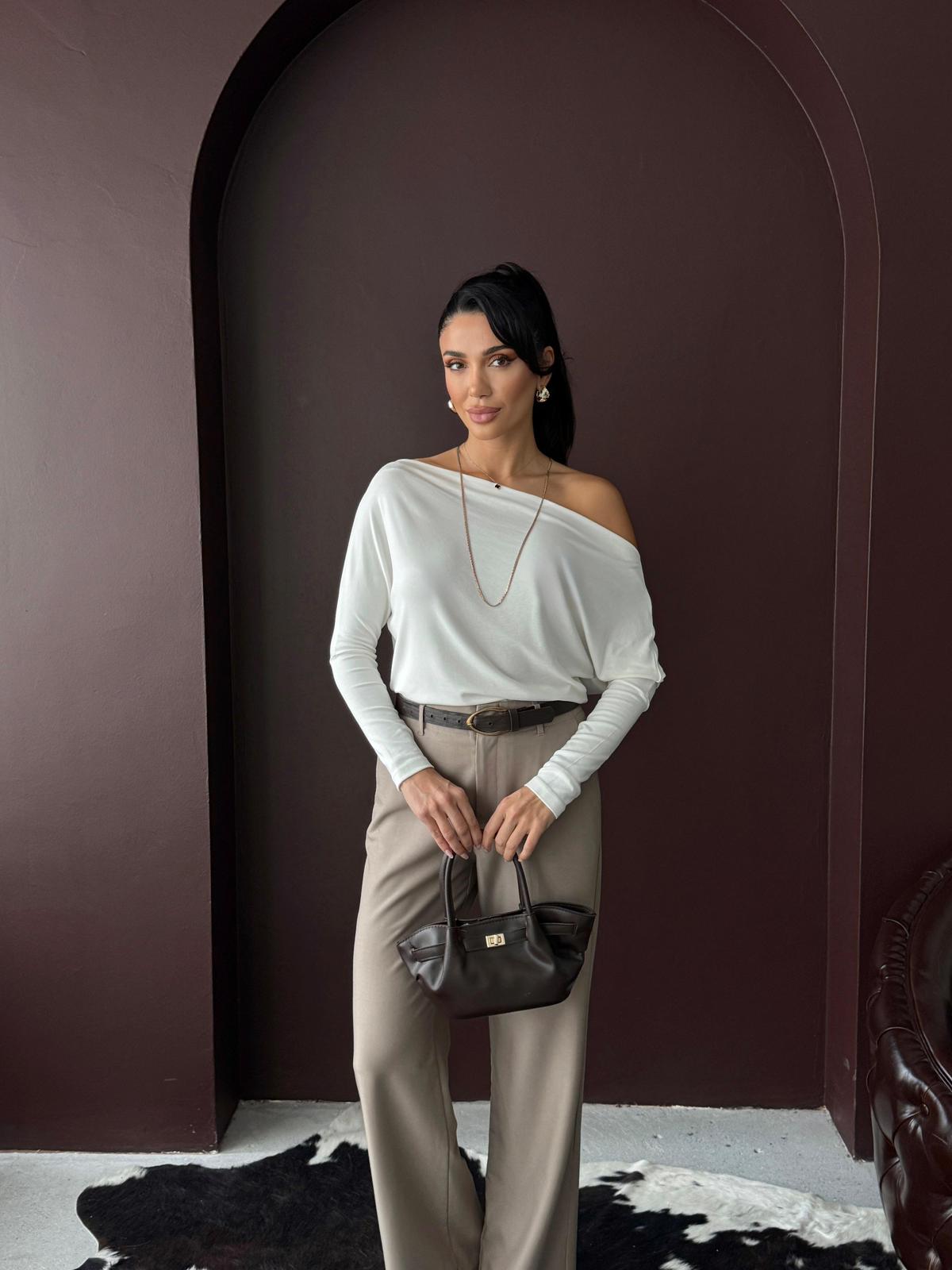 KAYIK YAKA BLUZ - Görsel 5