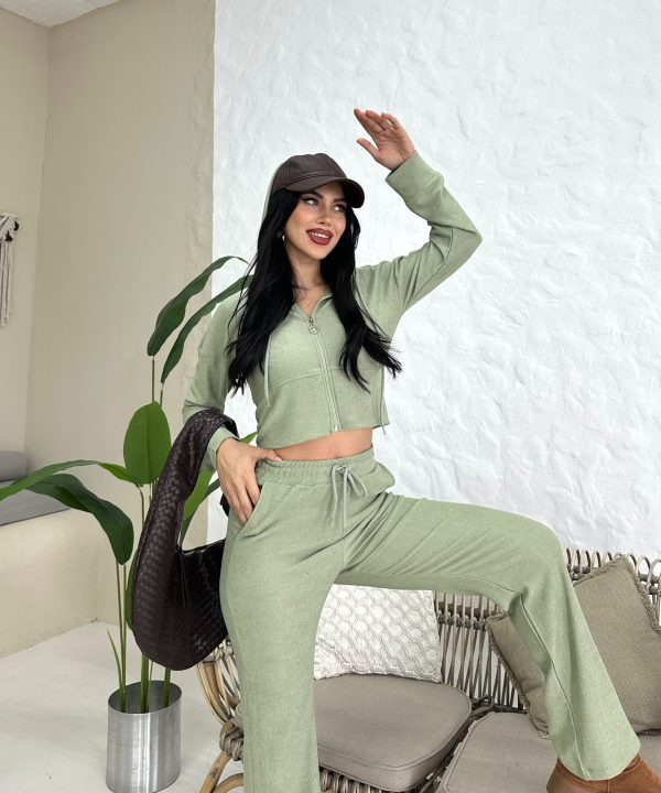 Cool & Comfort Sürdürülebilir Likralı İkili Eşofman Takımı