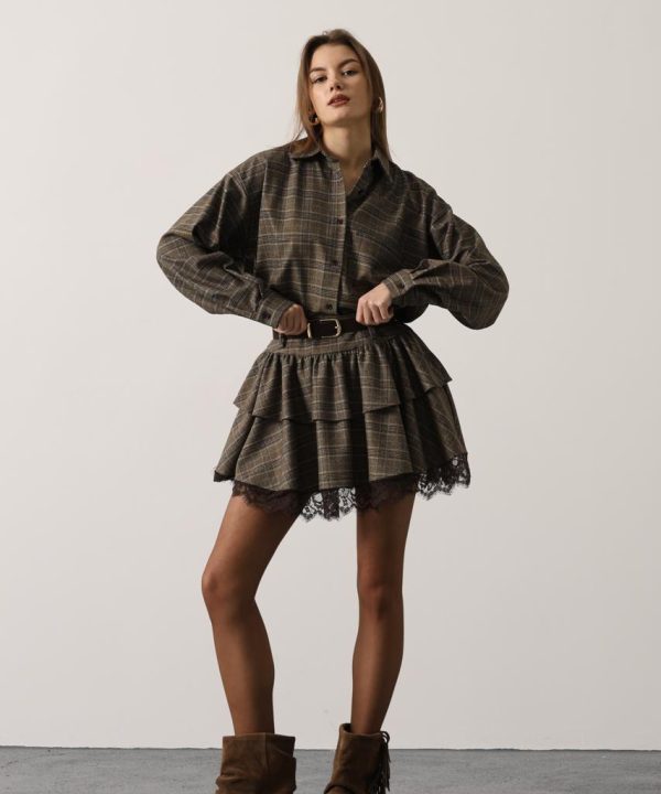 CARMEN DANTEL DETAYLI ETEK GÖMLEK TAKIM