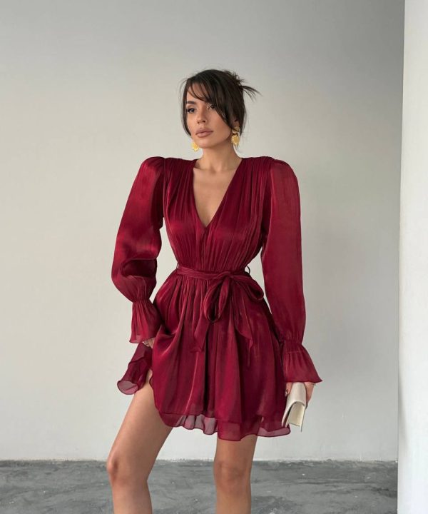 ŞİFON MİNİ ELBİSE