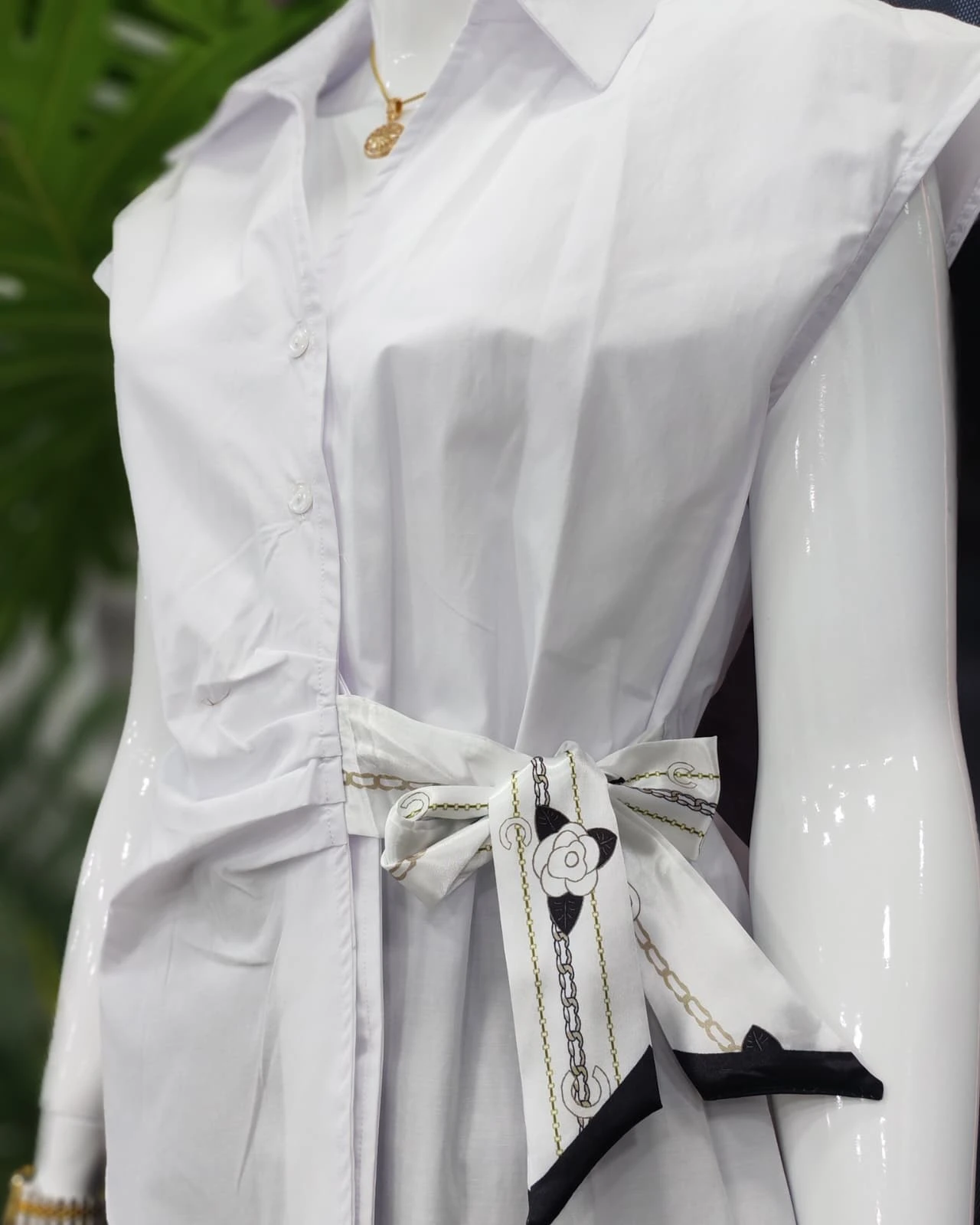 YANDAN BAĞLAMALI GÖMLEK