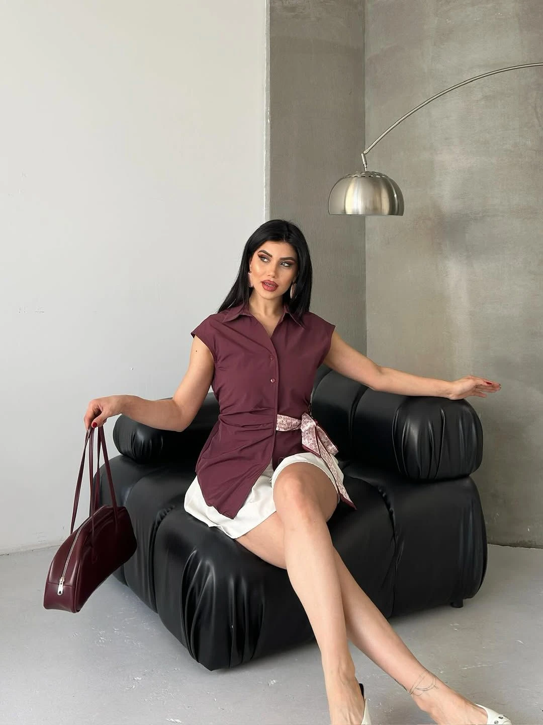 YANDAN BAĞLAMALI GÖMLEK