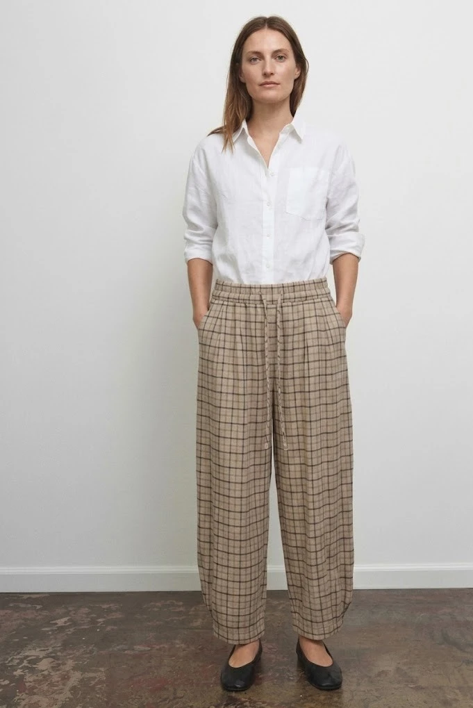 ZARA KARELİ PANTOLON ZW COLLECTION