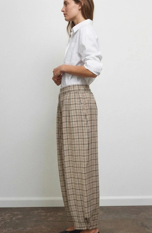 ZARA KARELİ PANTOLON ZW COLLECTION