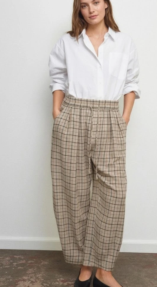 ZARA KARELİ PANTOLON ZW COLLECTION